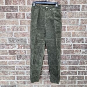 Tyler Böe Olive Green Leather Pants Size 4